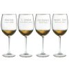 Games & Giftables Susquehanna Glass | Susquehanna Glass Set Of Four Jewish Words Vol. 2 19Oz Wine Glasses Home Bar Carts & Accessories