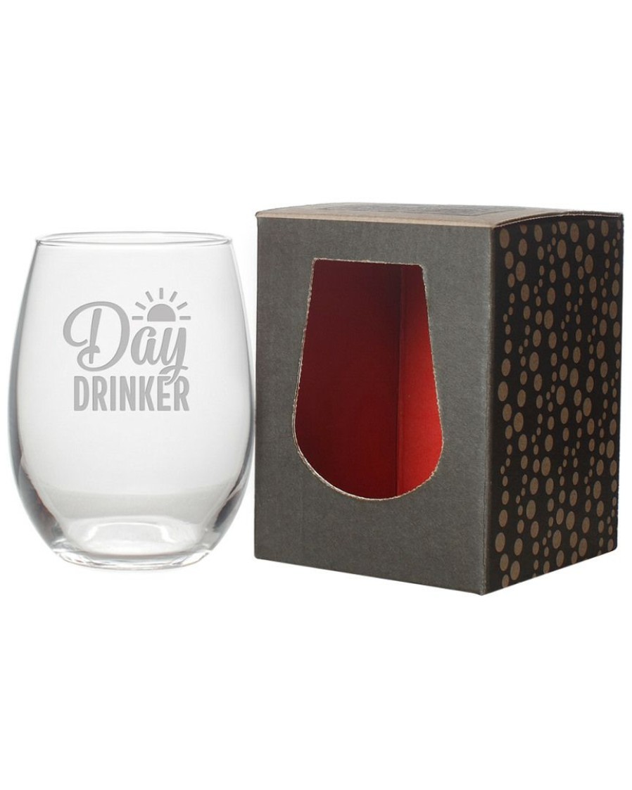 Games & Giftables Susquehanna Glass | Susquehanna Glass Day Drinker Stemless Wine & Gift Box Home Bar Carts & Accessories